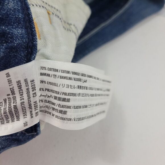 Abercrombie & Fitch harper low rise super skinny‎ jeans 25/0 blue womens 3653 - Picture 11 of 12